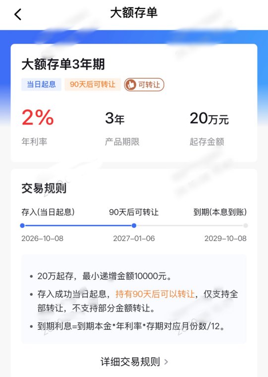 3年期年化突破2%!中小银行大额存单利率逆势上调