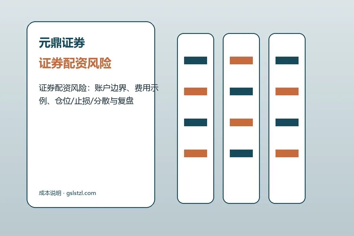 元鼎证券方案条件与服务结构示意